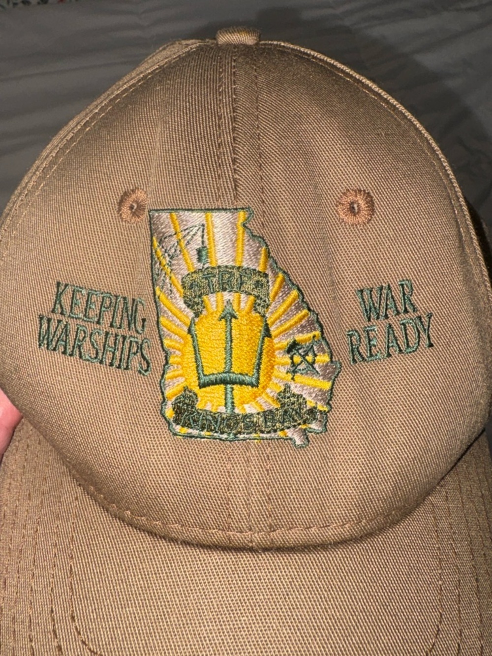 TRF Kings Bay Georgia Hat Keeping War Ships Ready Military Cap Embroidered